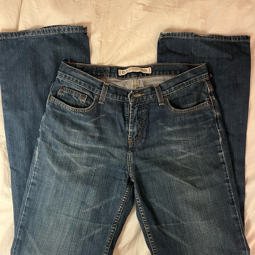 Express Blue Boot Cut Jeans